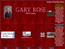 Tablet Screenshot of garyroserealestate.com